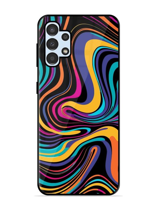 Psychedelic Swirl Glossy Soft Edge Case for Samsung Galaxy A32 (4G) Chachhi