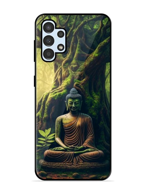 Green Buddha Art Glossy Soft Edge Case for Samsung Galaxy A32 (4G) Chachhi