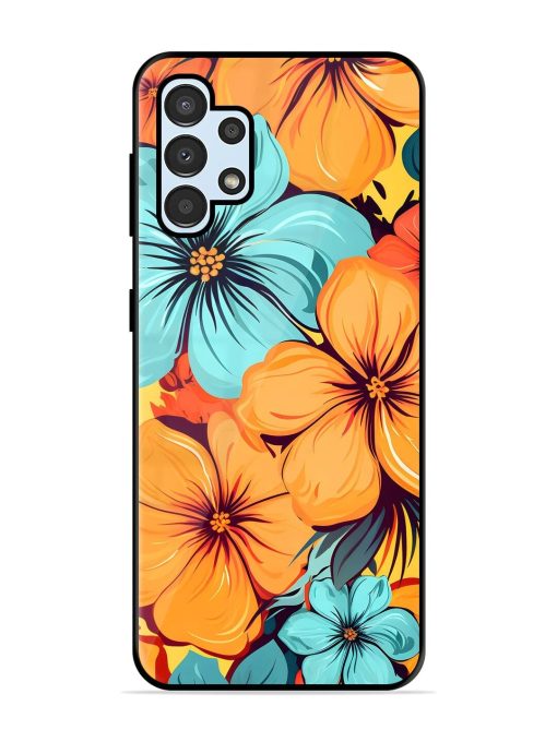 Tropical Bloom Glossy Soft Edge Case for Samsung Galaxy A32 (4G) Chachhi