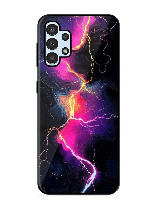 Electric Dreams Glossy Soft Edge Case for Samsung Galaxy A32 (4G) Chachhi