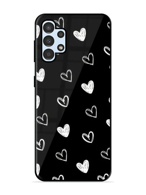 Scattered Hearts Glossy Soft Edge Case for Samsung Galaxy A32 (4G) Chachhi