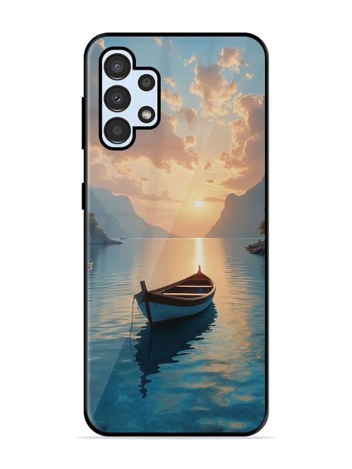 Serene Sunset Glossy Soft Edge Case for Samsung Galaxy A32 (4G) Chachhi