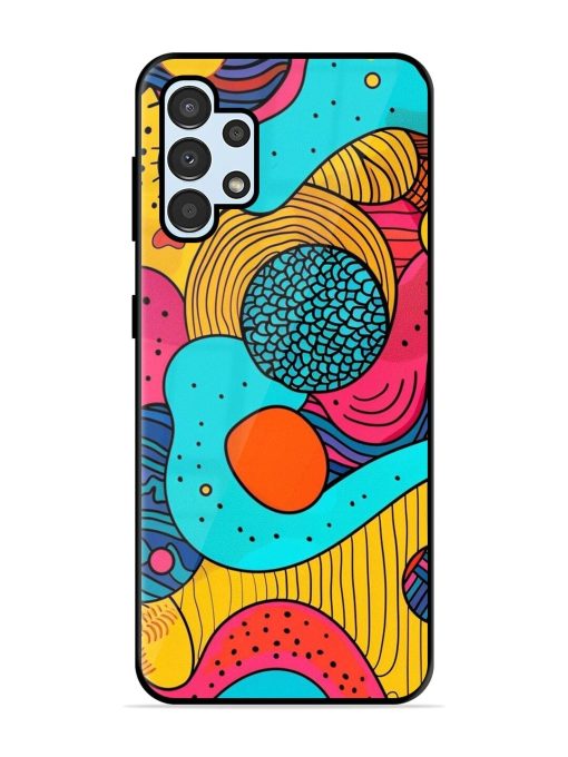 Psychedelic Patterns Glossy Soft Edge Case for Samsung Galaxy A32 (4G) Chachhi