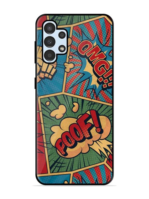 Comic Book Chaos Glossy Soft Edge Case for Samsung Galaxy A32 (4G) Chachhi