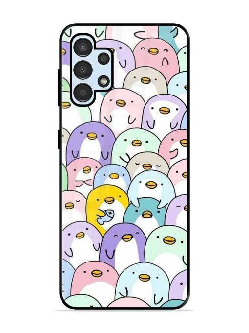 Penguin Party Glossy Soft Edge Case for Samsung Galaxy A32 (4G) Chachhi