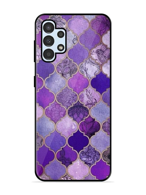 Purple Mosaic Magic Glossy Soft Edge Case for Samsung Galaxy A32 (4G) Chachhi