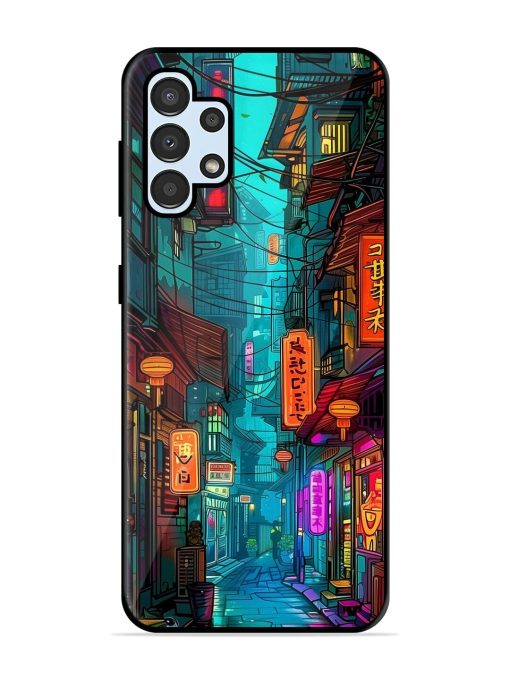 Neon Nightscape Glossy Soft Edge Case for Samsung Galaxy A32 (4G) Chachhi