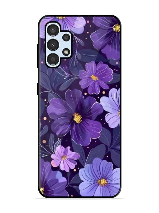 Purple Paradise Glossy Soft Edge Case for Samsung Galaxy A32 (4G) Chachhi