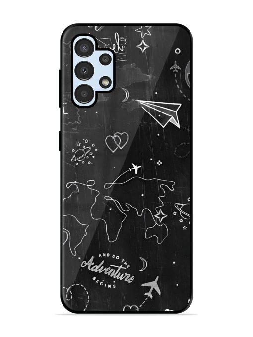 Wanderlust Sketchbook Glossy Soft Edge Case for Samsung Galaxy A32 (4G) Chachhi