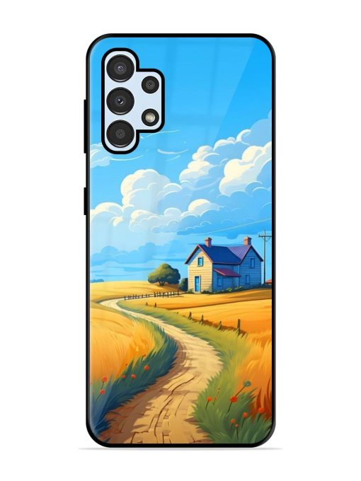 Countryside Cottage Glossy Soft Edge Case for Samsung Galaxy A32 (4G) Chachhi