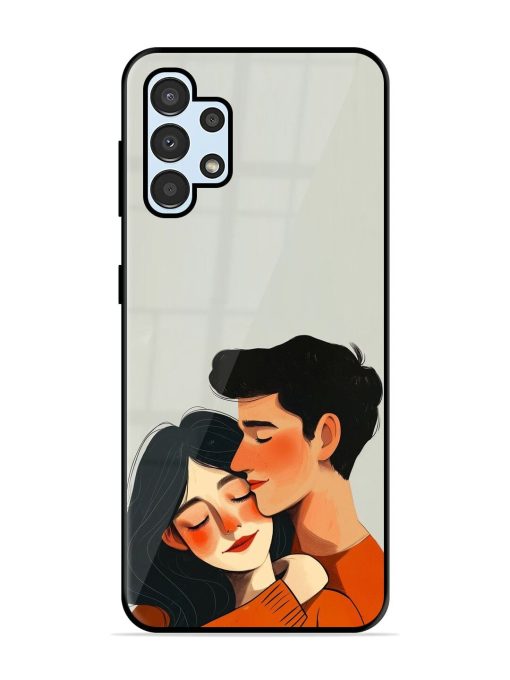 Craft Couples Glossy Soft Edge Case for Samsung Galaxy A32 (4G) Chachhi