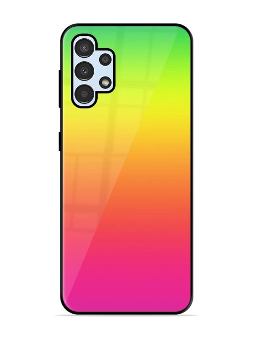 Rainbow Gradient Glossy Soft Edge Case for Samsung Galaxy A32 (4G) Chachhi