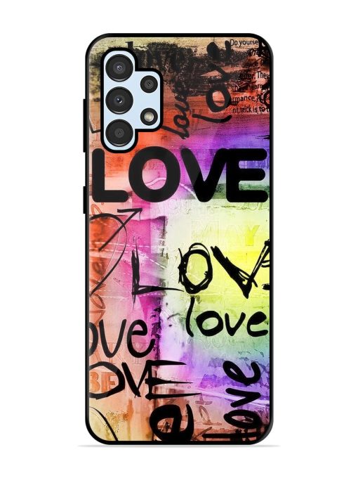 Love Graffiti Glossy Soft Edge Case for Samsung Galaxy A32 (4G) Chachhi