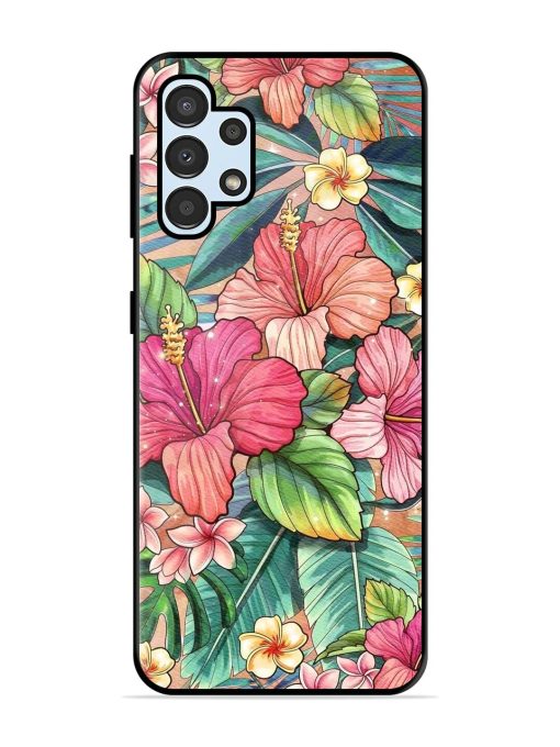 Tropical Tapestry Glossy Soft Edge Case for Samsung Galaxy A32 (4G) Chachhi