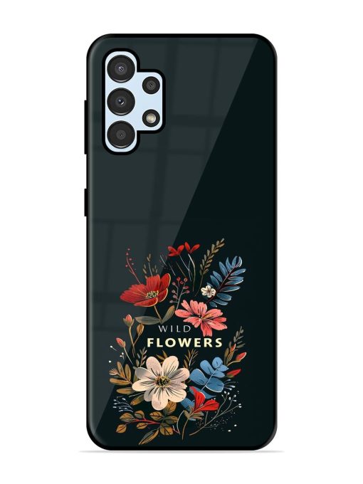 Dark Floral Glossy Soft Edge Case for Samsung Galaxy A32 (4G) Chachhi