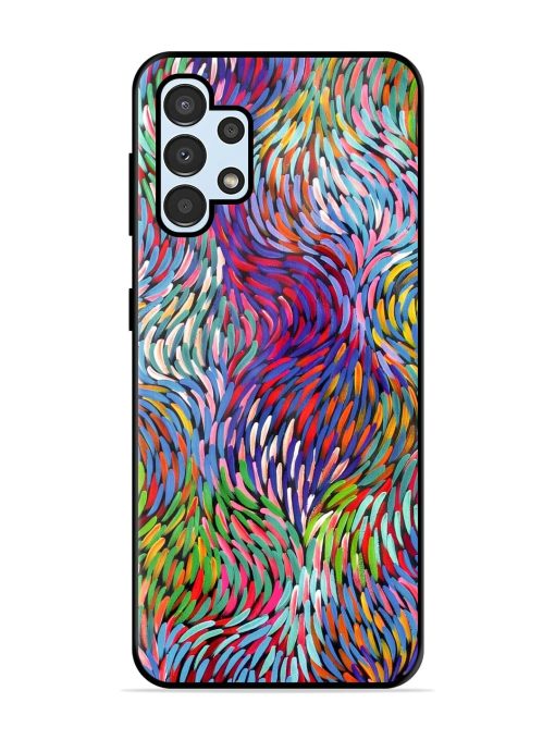 Vibrant Waves Glossy Soft Edge Case for Samsung Galaxy A32 (4G) Chachhi