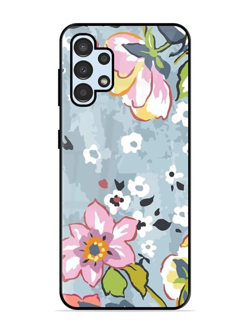 Floral Fantasy Glossy Soft Edge Case for Samsung Galaxy A32 (4G) Chachhi