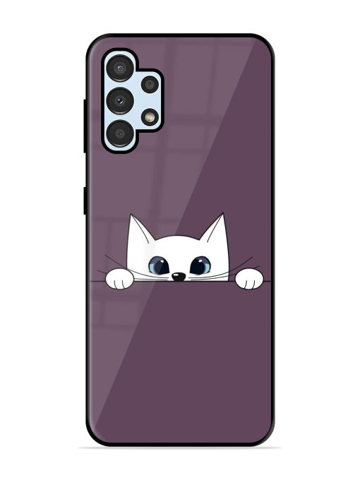 Peek-A-Boo Kitty Glossy Soft Edge Case for Samsung Galaxy A32 (4G) Chachhi