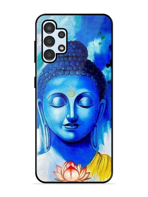 Serene Buddha With Lotus Glossy Soft Edge Case for Samsung Galaxy A32 (4G) Chachhi