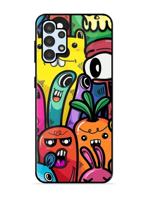 Whimsical Doodle Chaos Glossy Soft Edge Case for Samsung Galaxy A32 (4G) Chachhi