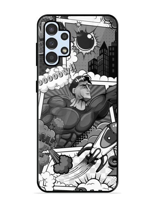 Comic Book Chaos Glossy Soft Edge Case for Samsung Galaxy A32 (4G) Chachhi