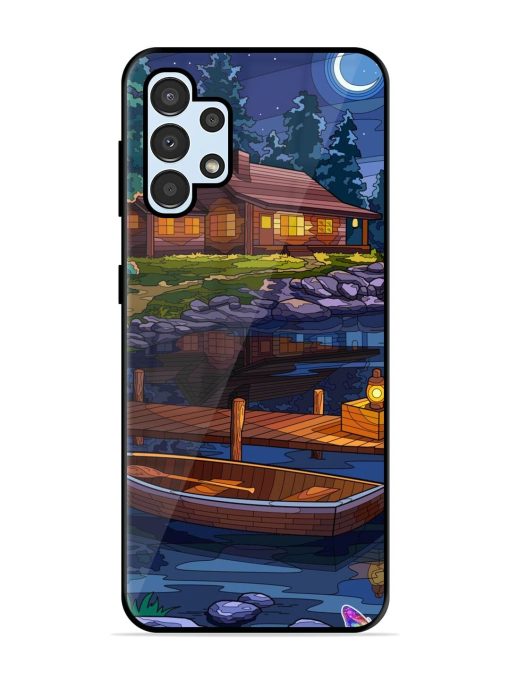 Moonlit Serenity Glossy Soft Edge Case for Samsung Galaxy A32 (4G) Chachhi