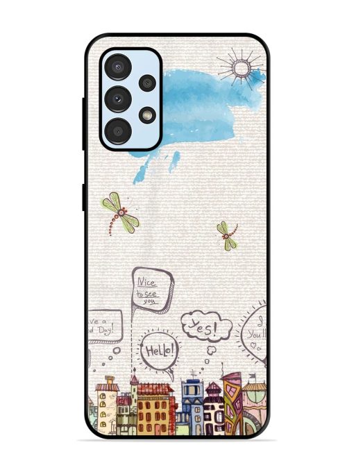 Doodle City Glossy Soft Edge Case for Samsung Galaxy A33 (5G) Chachhi