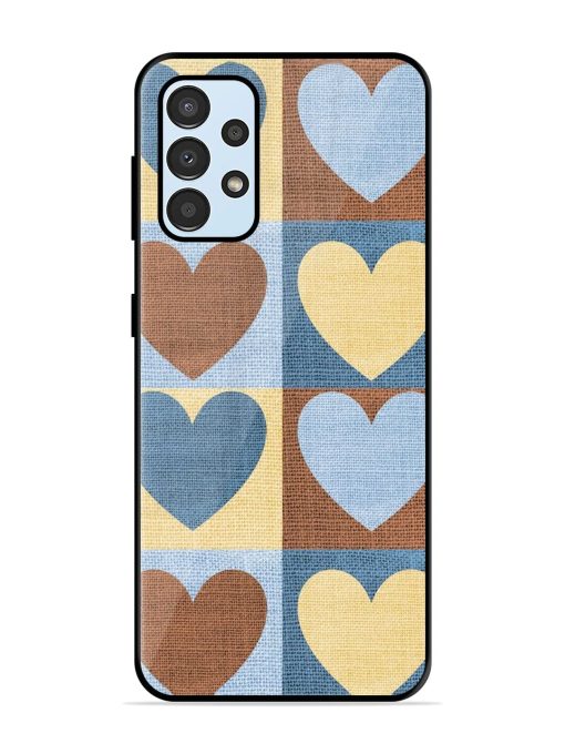 Hearts On Canvas Glossy Soft Edge Case for Samsung Galaxy A33 (5G) Chachhi