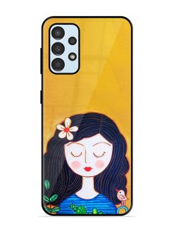 Girl Illustration Glossy Soft Edge Case for Samsung Galaxy A33 (5G)