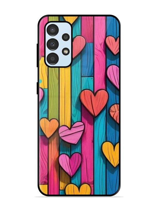 Rainbow Of Hearts Glossy Soft Edge Case for Samsung Galaxy A33 (5G) Chachhi