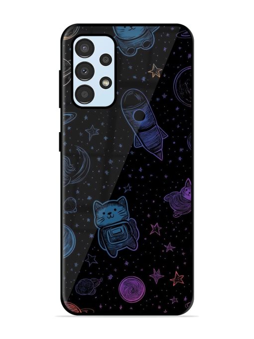 Cosmic Cat Chaos Glossy Soft Edge Case for Samsung Galaxy A33 (5G) Chachhi