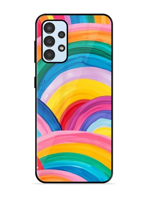 Rainbow Cascade Glossy Soft Edge Case for Samsung Galaxy A33 (5G) Chachhi