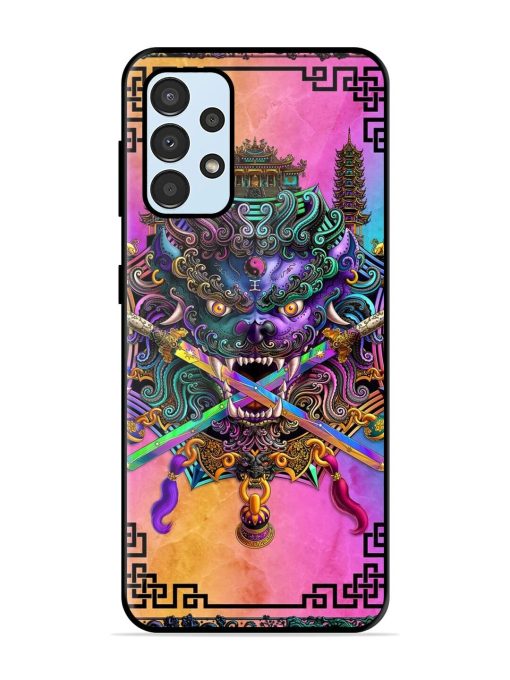 Psychedelic Fu Dog Tapestry Glossy Soft Edge Case for Samsung Galaxy A33 (5G) Chachhi