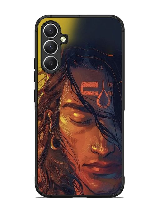 Tranquil Shiva Glossy Soft Edge Case for Samsung Galaxy A34 (5G)