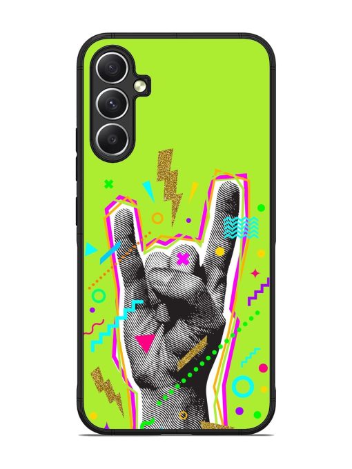 Neon Rock Glossy Soft Edge Case for Samsung Galaxy A34 (5G)