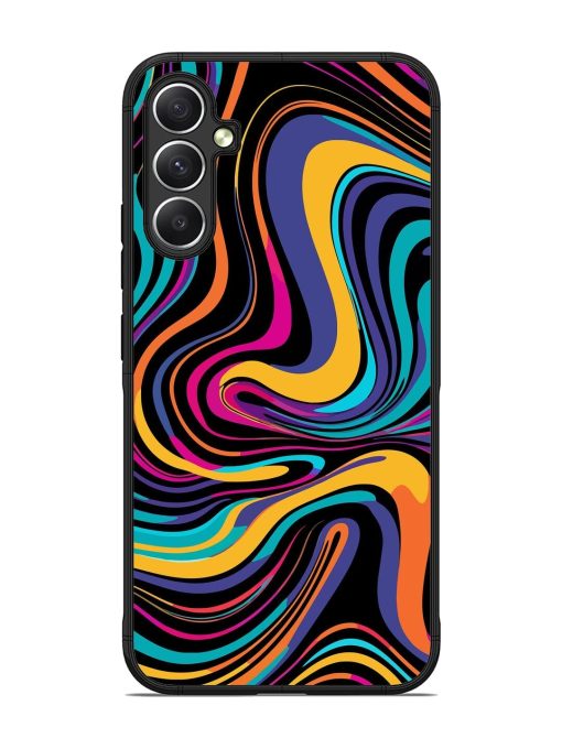 Psychedelic Swirl Glossy Soft Edge Case for Samsung Galaxy A34 (5G)