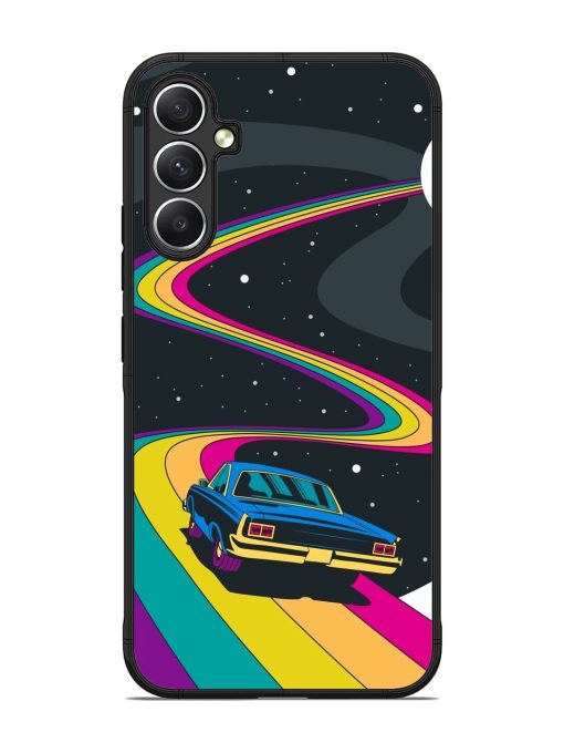 Rainbow Road Glossy Soft Edge Case for Samsung Galaxy A34 (5G)