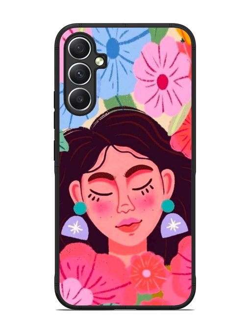 Blooming Serenity Glossy Soft Edge Case for Samsung Galaxy A34 (5G)