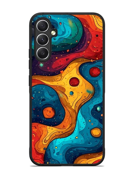 Cosmic Swirl Glossy Soft Edge Case for Samsung Galaxy A34 (5G)