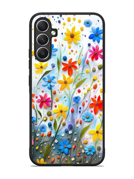 Vibrant Floral Glossy Soft Edge Case for Samsung Galaxy A34 (5G)