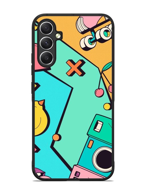 Retro Remix Glossy Soft Edge Case for Samsung Galaxy A34 (5G)