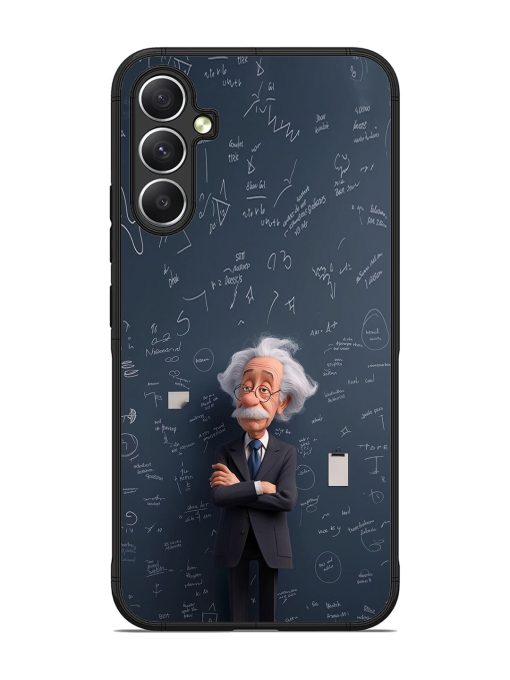 Albert Einstein Glossy Soft Edge Case for Samsung Galaxy A34 (5G)