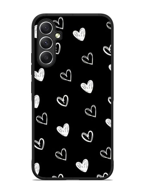 Scattered Hearts Glossy Soft Edge Case for Samsung Galaxy A34 (5G)