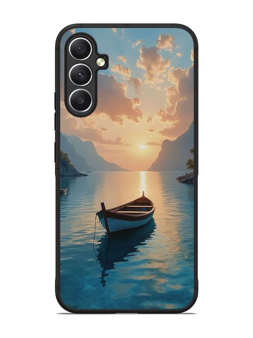 Serene Sunset Glossy Soft Edge Case for Samsung Galaxy A34 (5G)