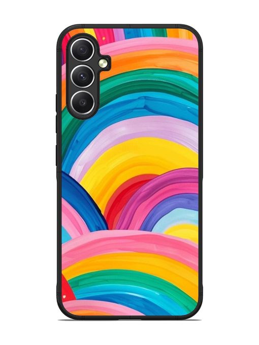 Rainbow Symphony Glossy Soft Edge Case for Samsung Galaxy A34 (5G)