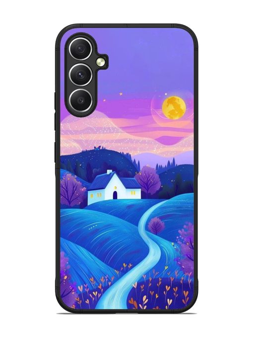 Moonlit Meadow Glossy Soft Edge Case for Samsung Galaxy A34 (5G)