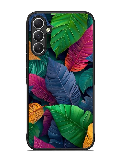 Tropical Tapestry Glossy Soft Edge Case for Samsung Galaxy A34 (5G)