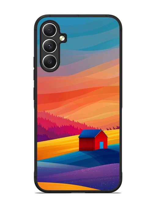 Sunset Solitude Glossy Soft Edge Case for Samsung Galaxy A34 (5G)