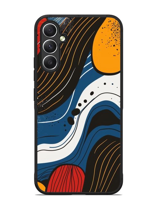 Abstract Expression Glossy Soft Edge Case for Samsung Galaxy A34 (5G)