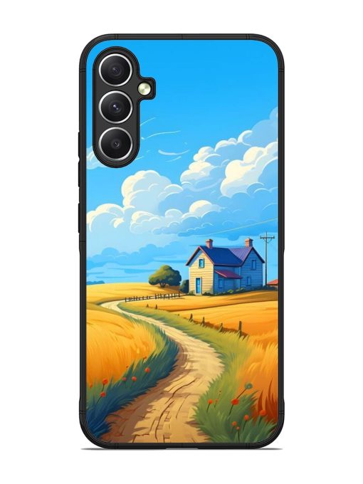 Countryside Cottage Glossy Soft Edge Case for Samsung Galaxy A34 (5G)